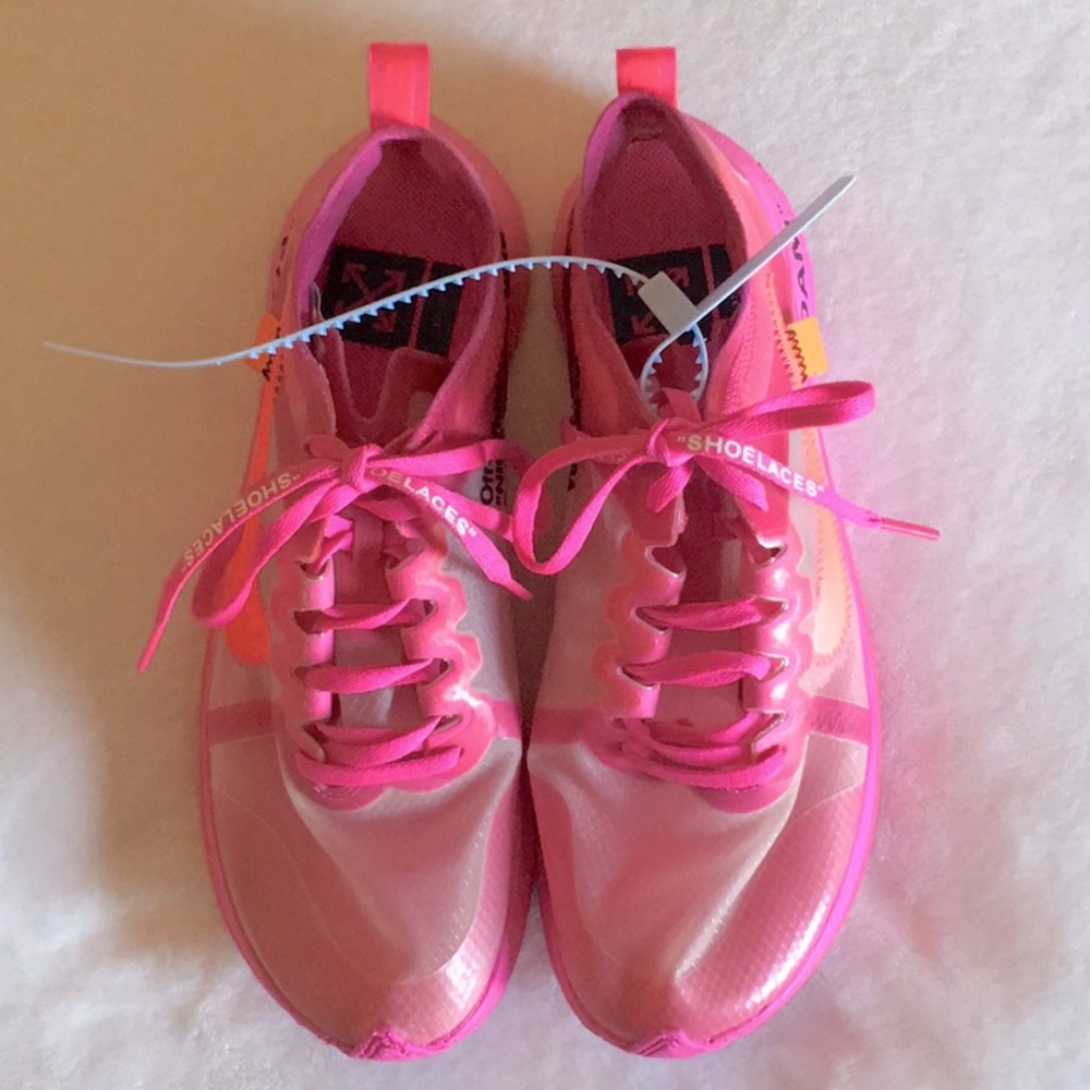 Off-White for Nike Zoom Fly in Tulip Pink